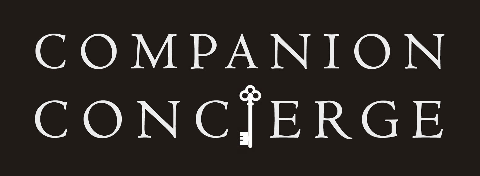 Companion Concierge Logo on Black Background